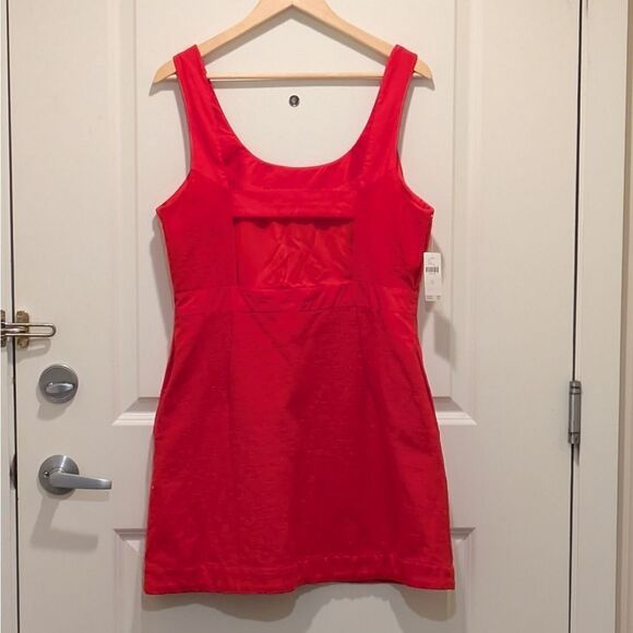 Maeve Red Sheath Mini Dress Sleeveless Scoop Neck Cocktail - Picture 6 of 9